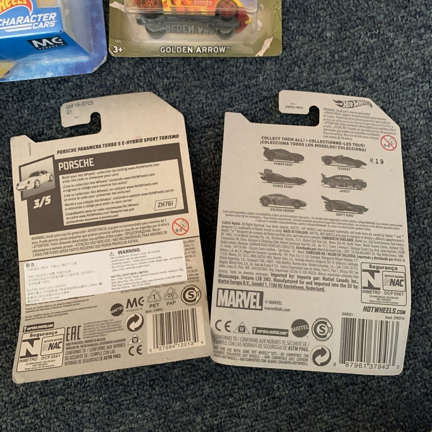 6x NEW Hot Wheels Marvel DC Cars Batman Spiderman  + 3 Monster Truck