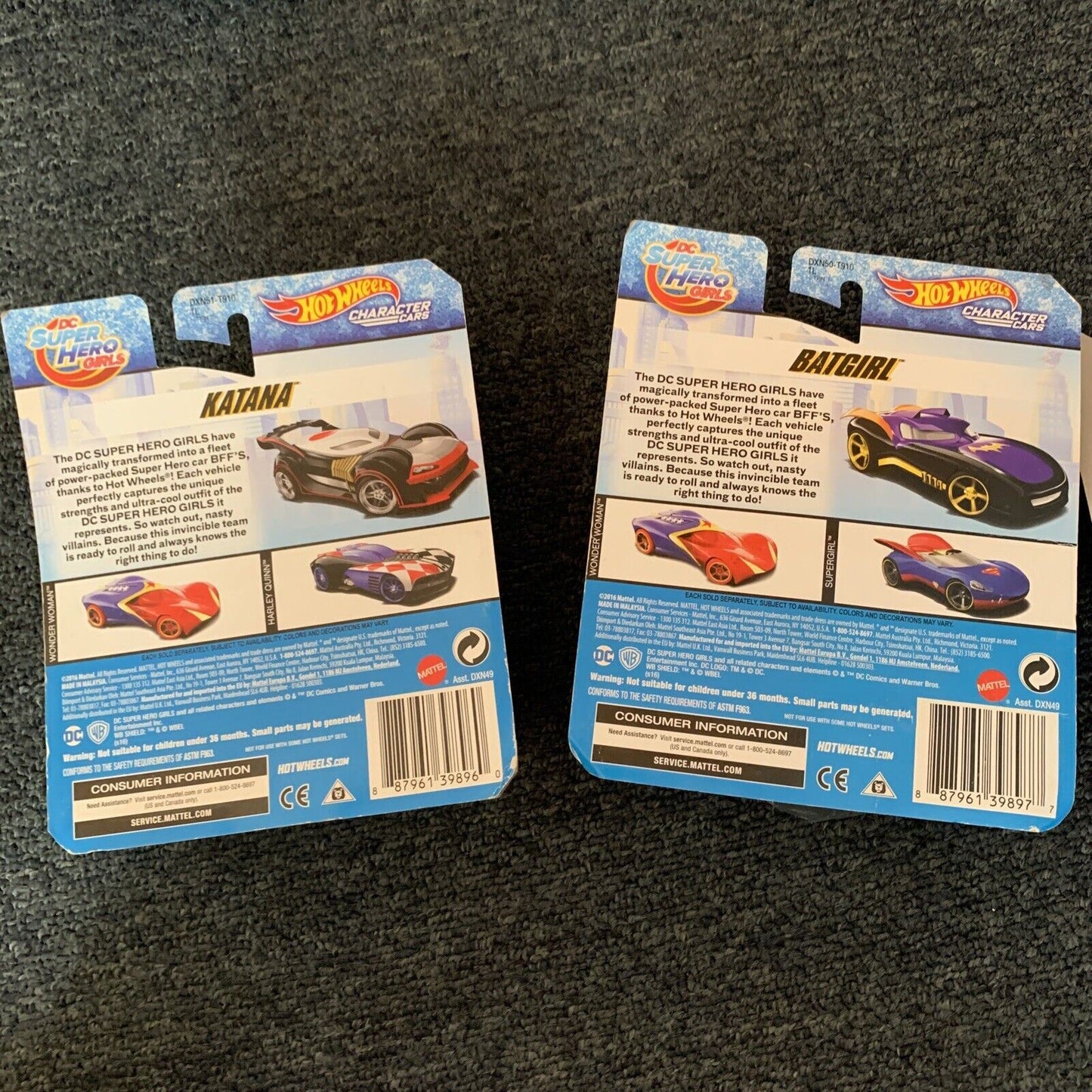 6x NEW Hot Wheels Marvel DC Cars Batman Spiderman  + 3 Monster Truck