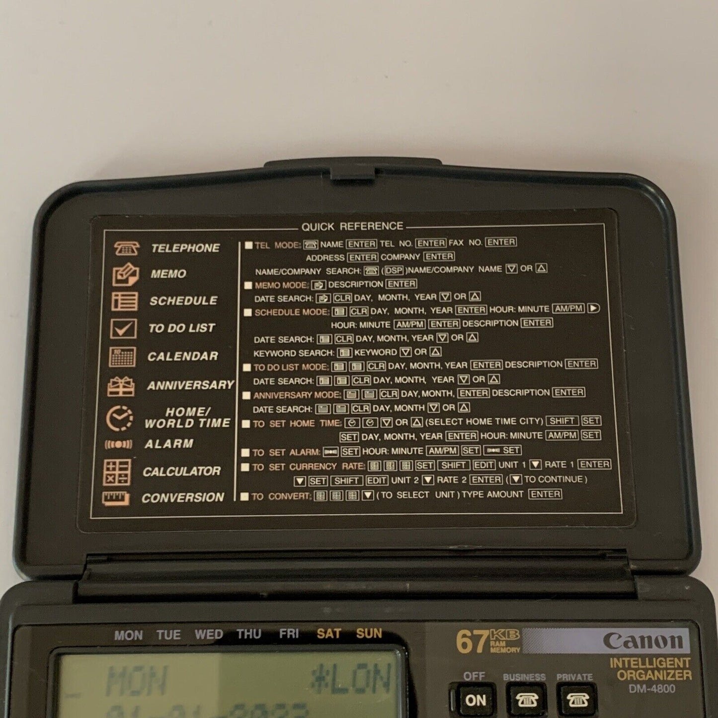 Canon Intelligent Electronic Organizer DM-4800