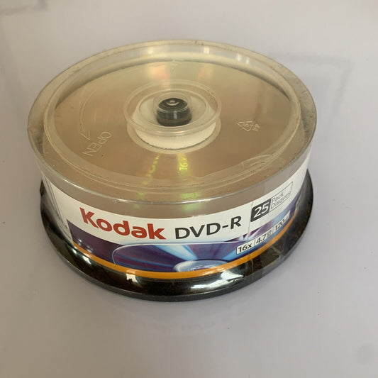 *New Sealed* Kodak DVD-R 25 Pack 16x 4.7GB 120min