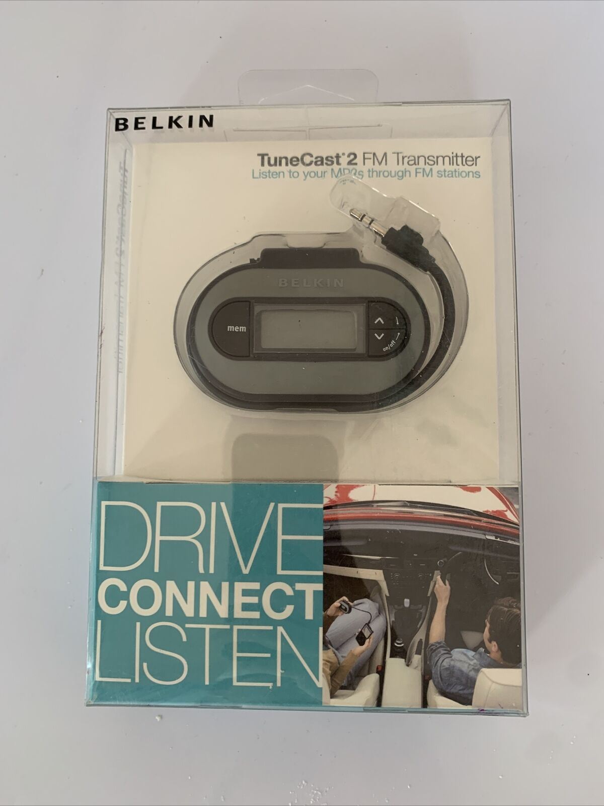 Belkin Tunecast 2 FM Transmitter for MP3, Portable Audio and iPod 3.5mm Plug