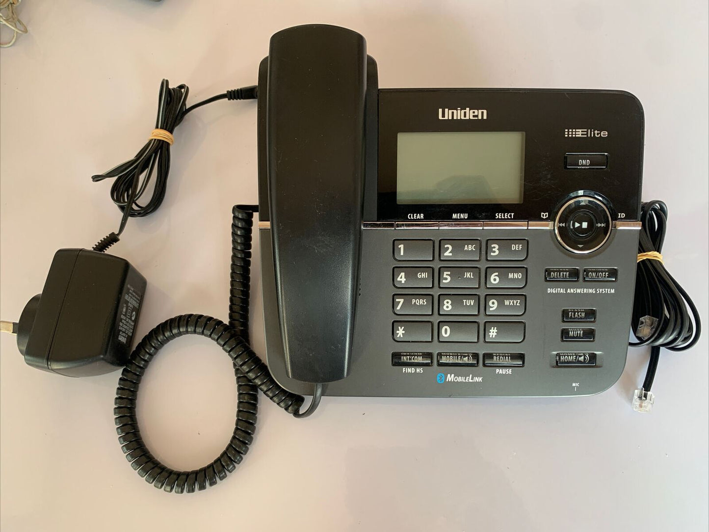 UNIDEN Elite 9145+1 Corded Phone with Bluetooth Answering Machine NBN Compatible