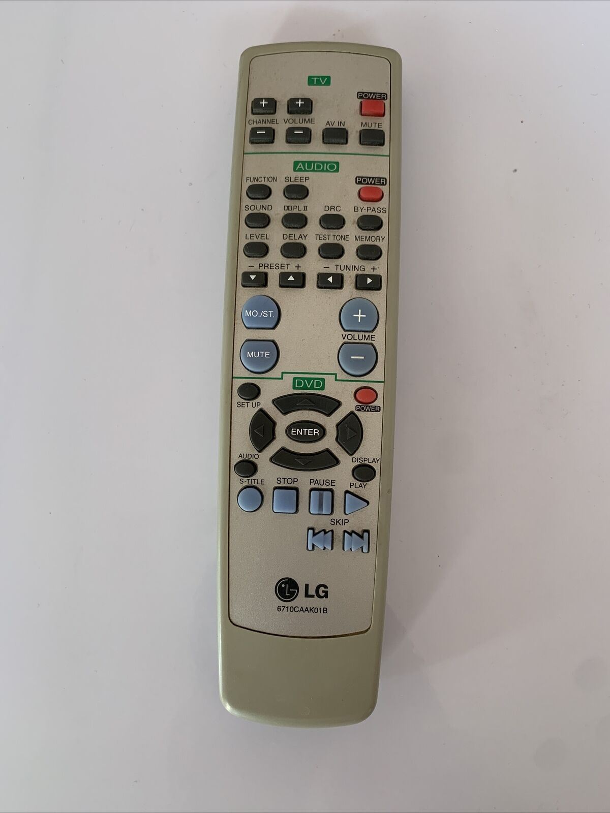 Genuine LG 6710CAAK01B TV Audio DVD Remote Control