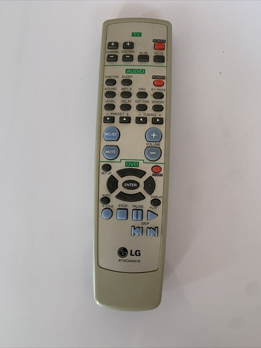 Genuine LG 6710CAAK01B TV Audio DVD Remote Control