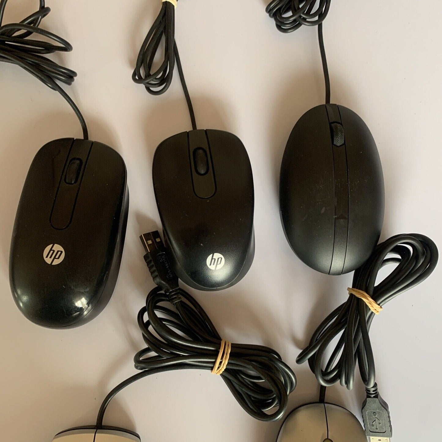 5x HP USB Wired Mouse Genuine