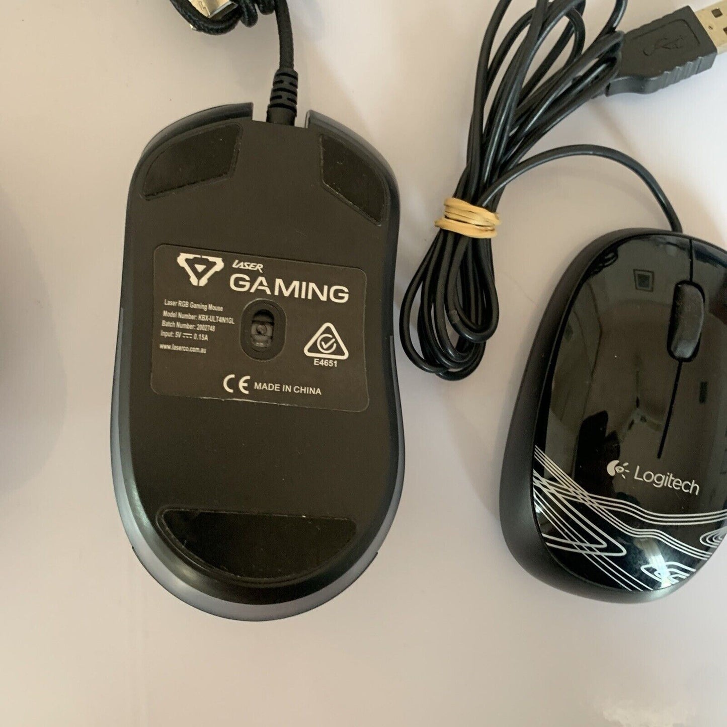 6x USB Mouse Gaming Logitech Rapier Laser A4Tech