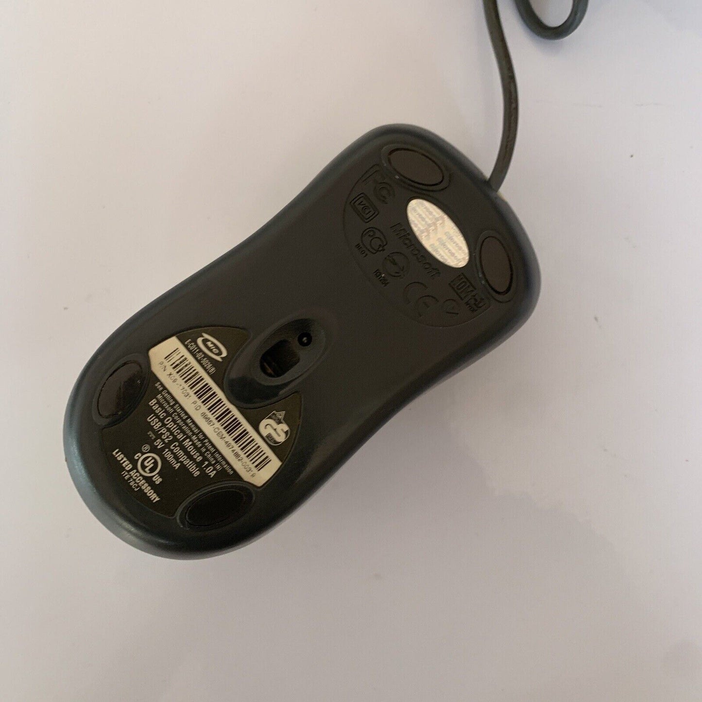 2x Genuine Microsoft Optical Mouse V1 & v2