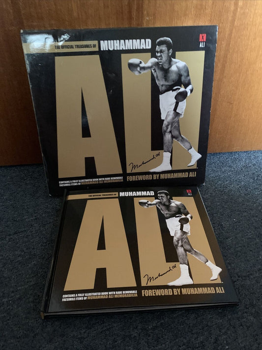 The Official Treasures of Muhammad Ali by Gavin Newsham Hardback Slip Cover