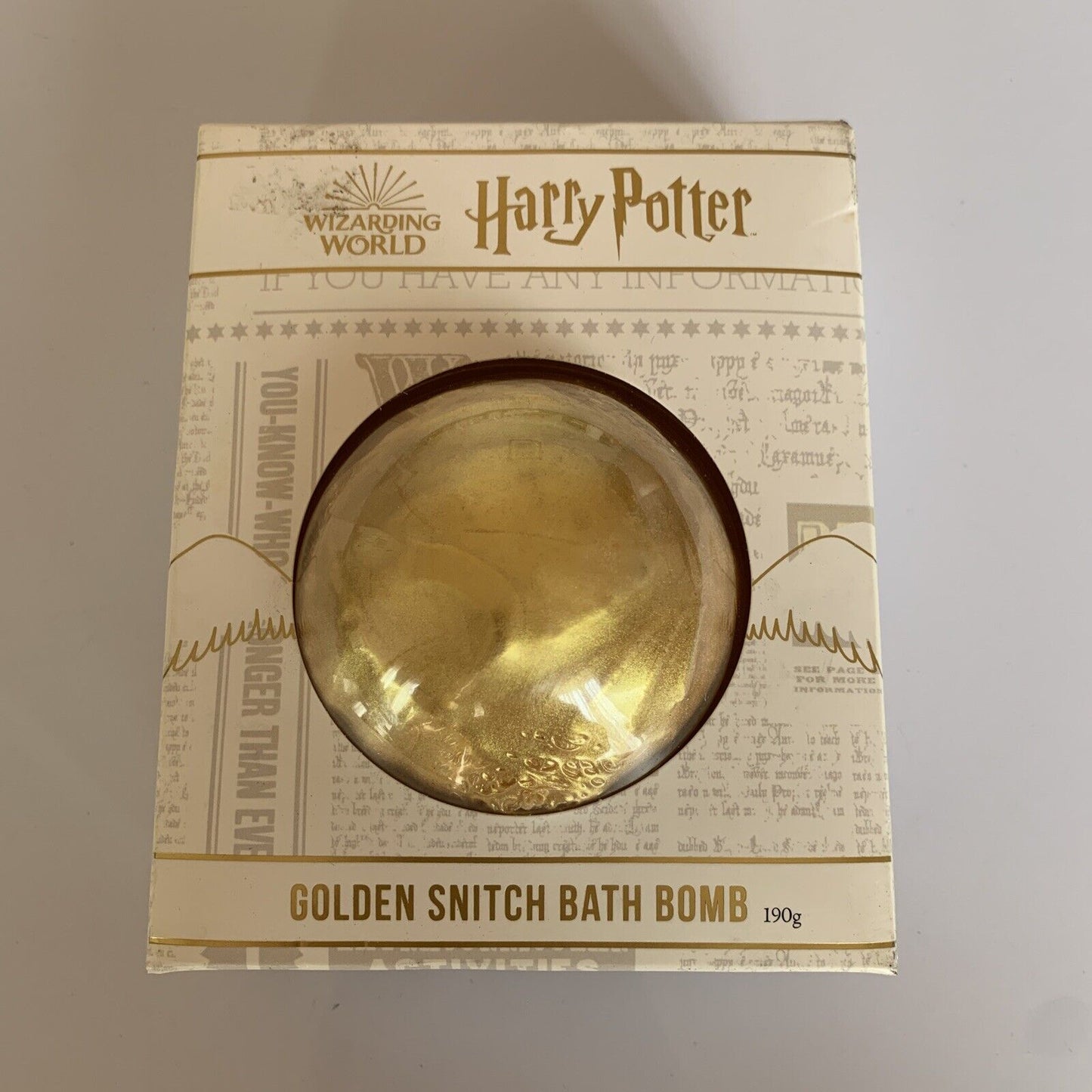 Harry Potter Golden Snitch Bath Bomb NEW