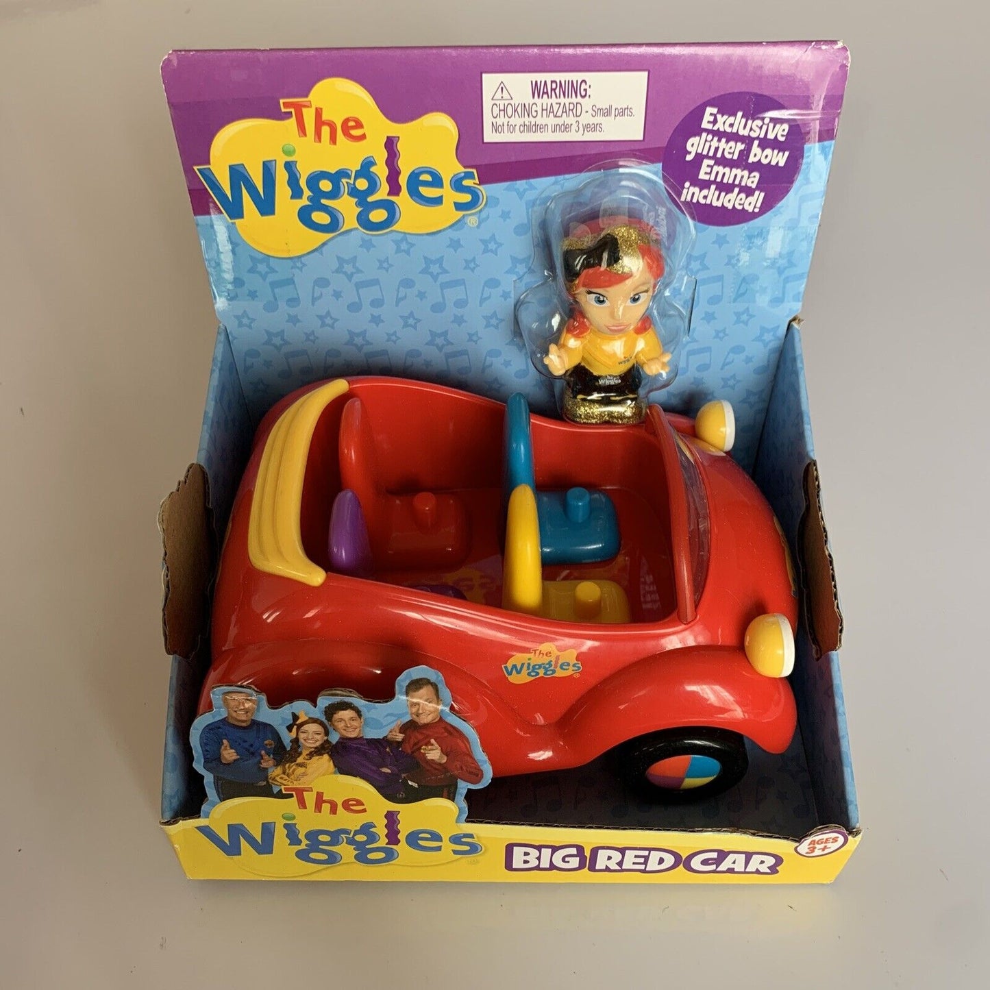 NEW The Wiggles Big Red Car & Glitter Bow Emma