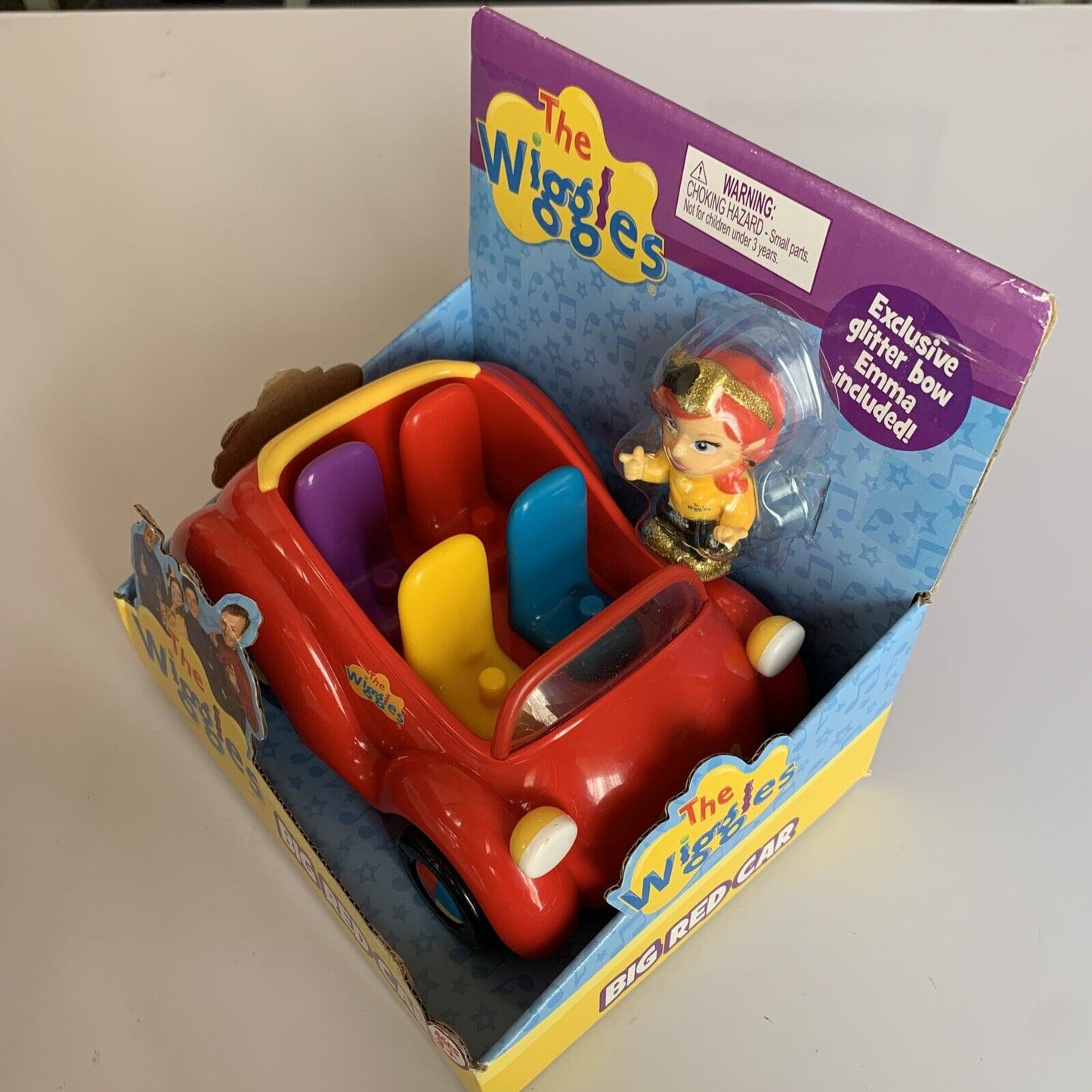 NEW The Wiggles Big Red Car & Glitter Bow Emma