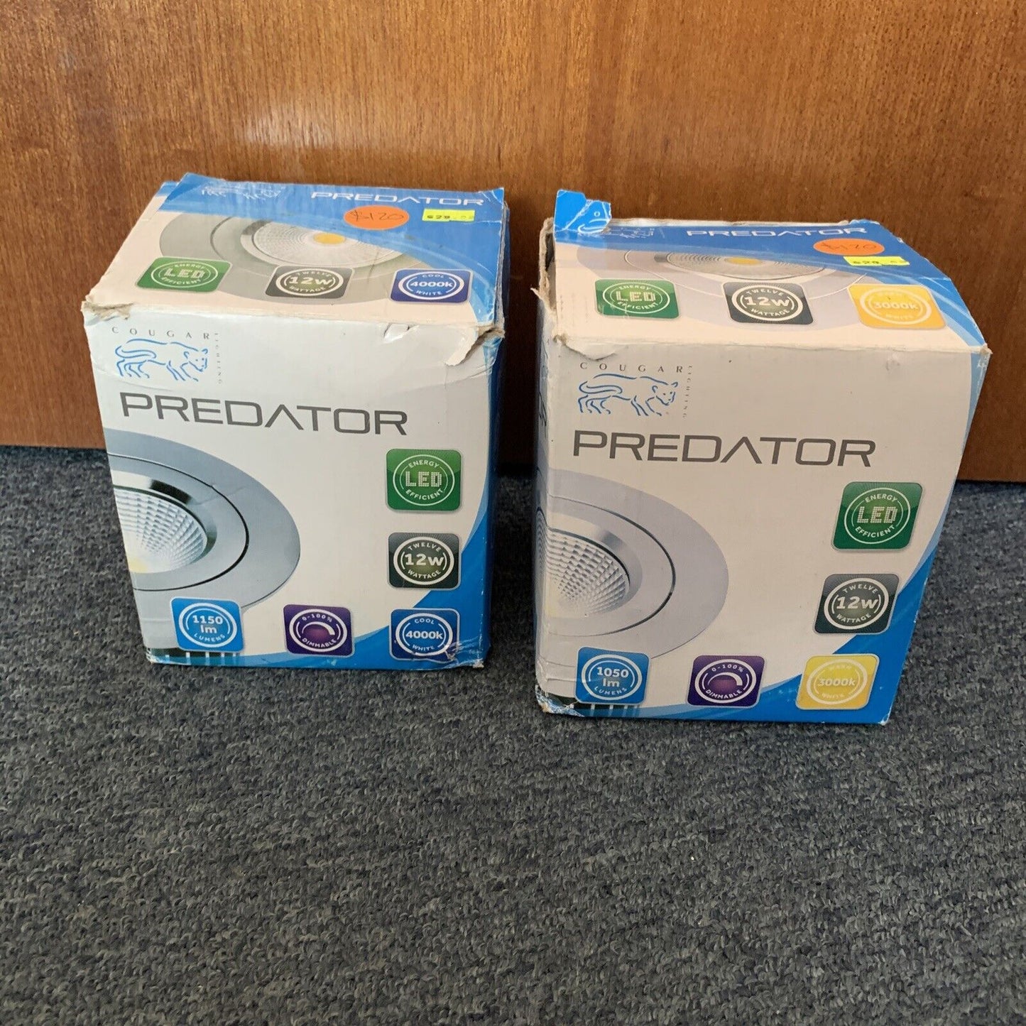 2x Predator LED Downlight 4000k & 3000k NEW