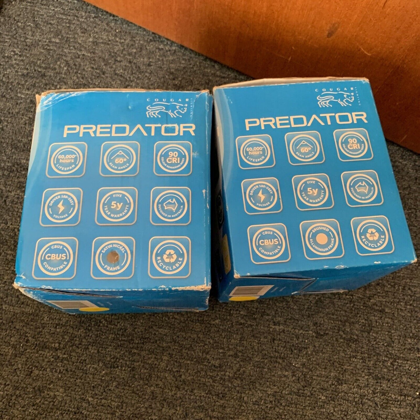 2x Predator LED Downlight 4000k & 3000k NEW