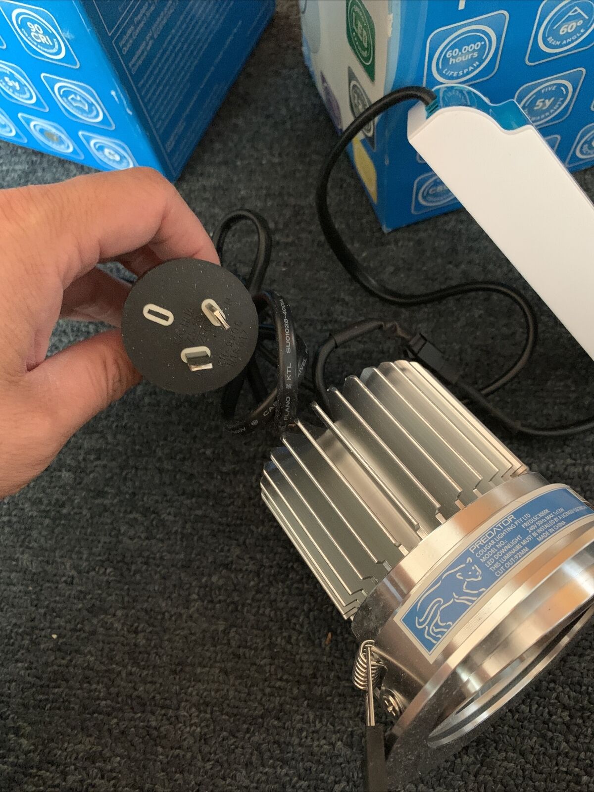 2x Predator LED Downlight 4000k & 3000k NEW