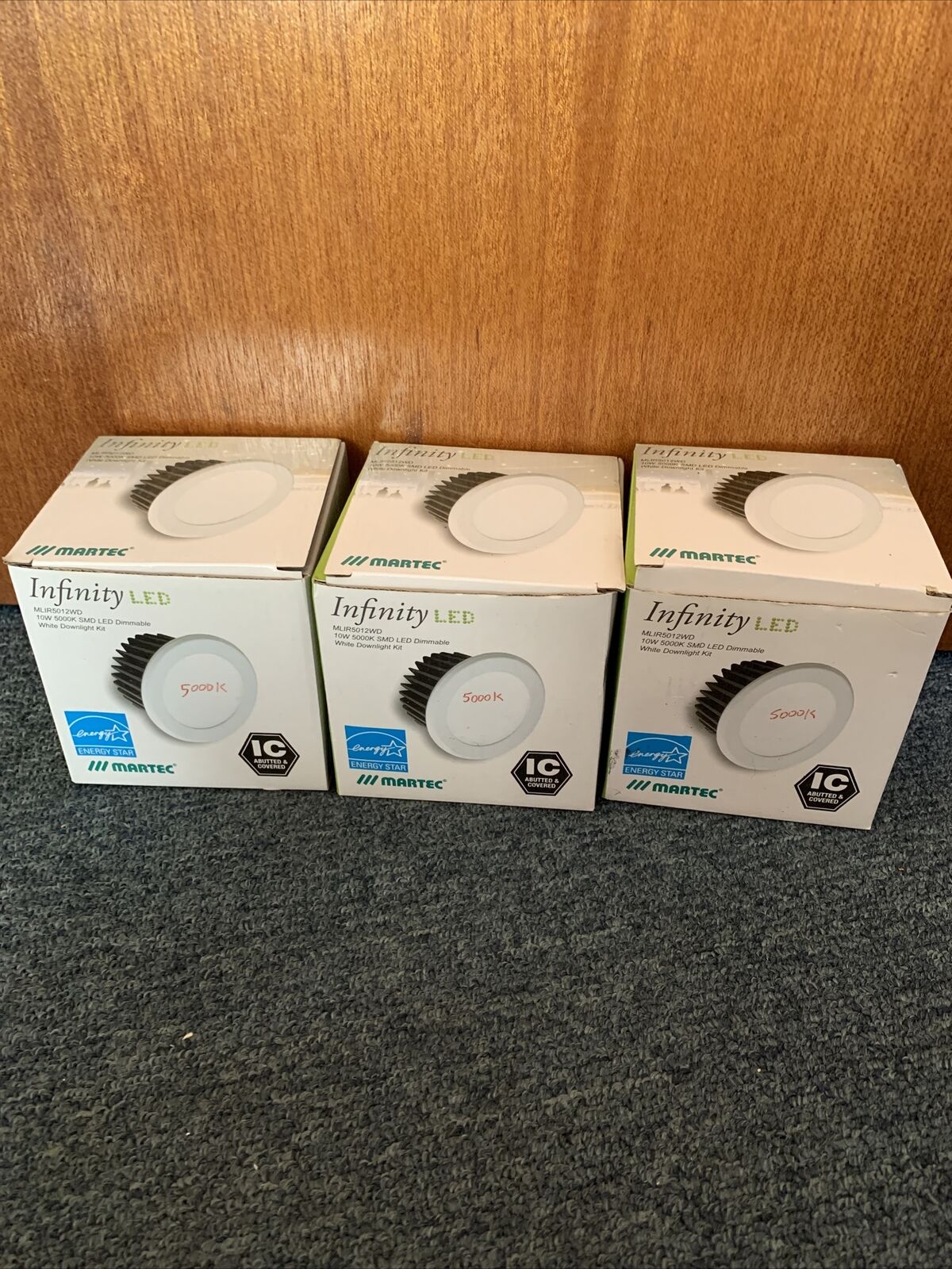 3x Martec Infinity LED MLIR5012WD 10W 5000K SMD White Downlight Kit NEW