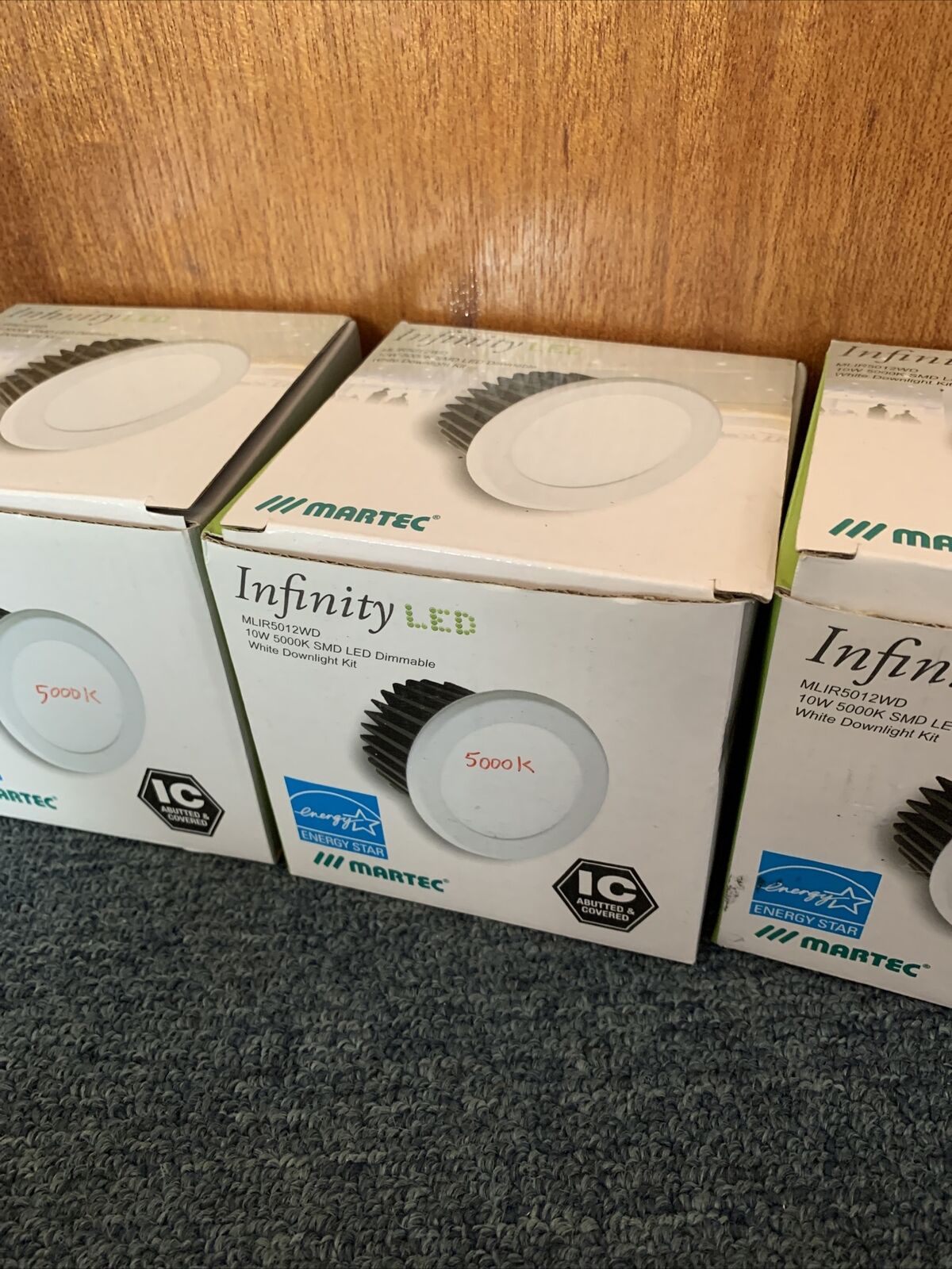 3x Martec Infinity LED MLIR5012WD 10W 5000K SMD White Downlight Kit NEW