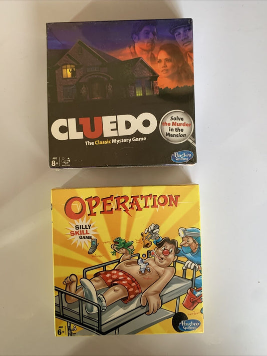 *New Sealed* Operation + Cluedo Hasbro Mini Board Game 2016 Travel Board Game