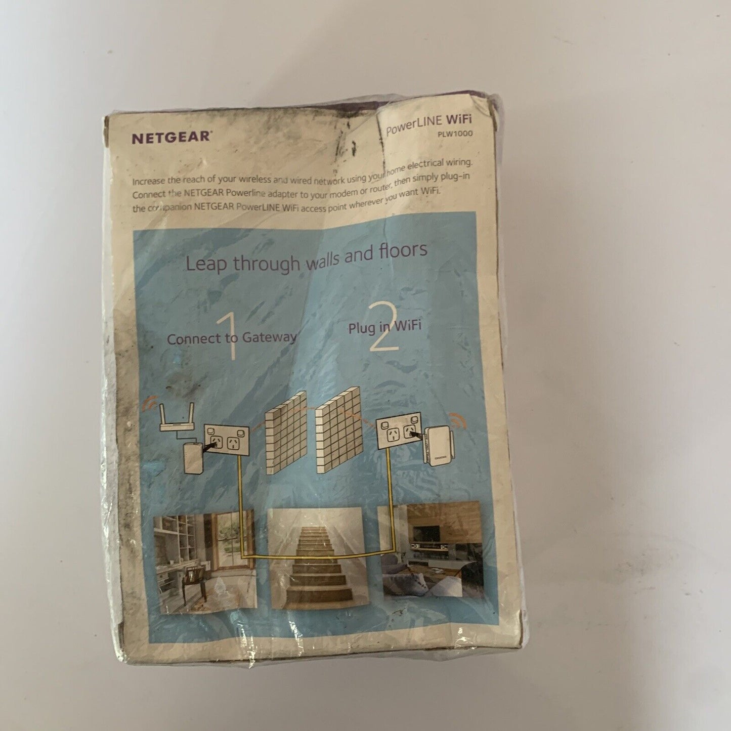 Netgear PLW1000 Gigabite Powerline Ethernet Adapter + AC WiFi Extender White NEW