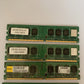 4GB DDR2-800 RAM 2x DDR28001GB-RLL641 2x PC2-6400U-555