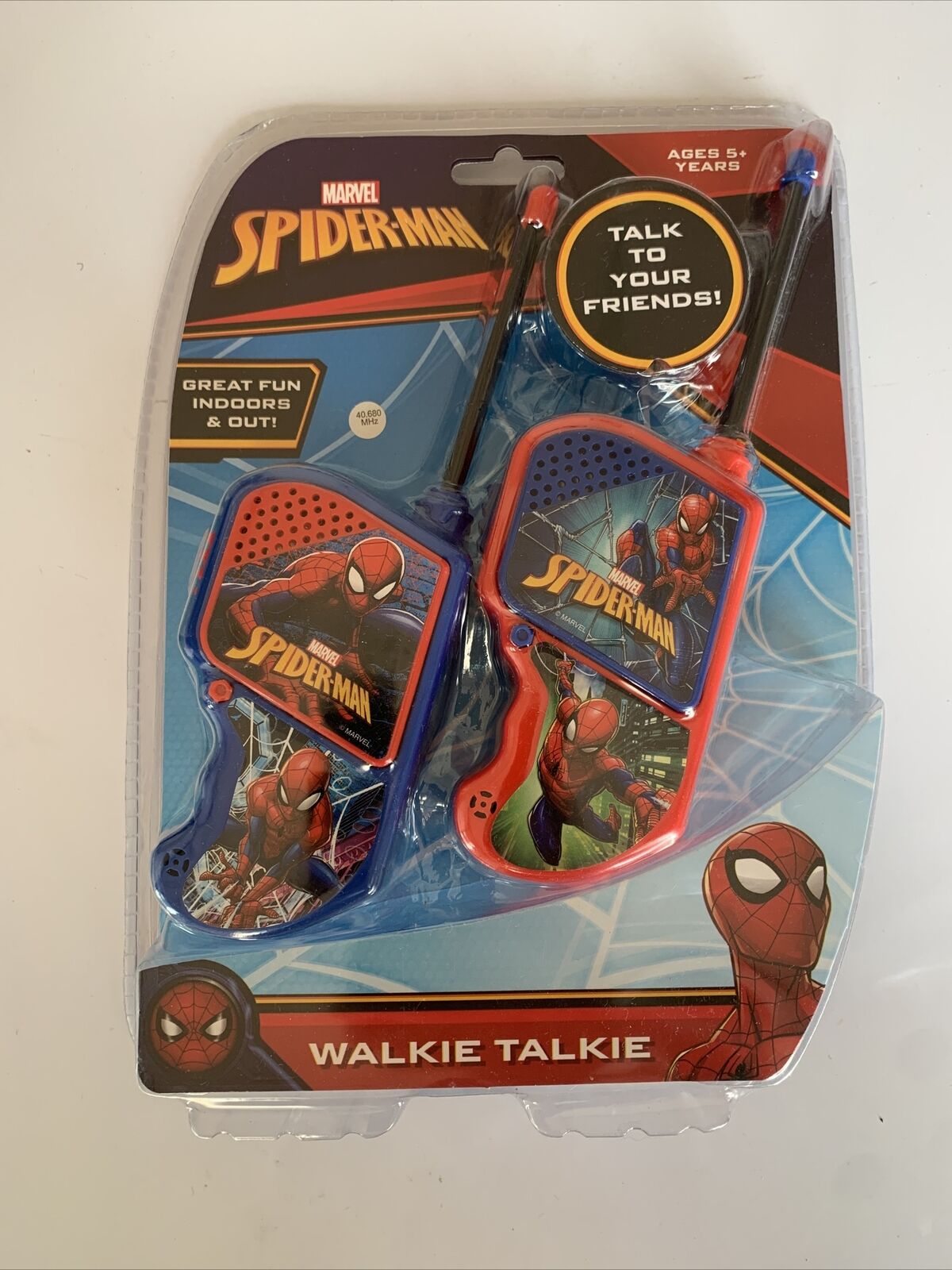 Ultimate Spider-Man Walkie Talkie 60m Range 2x Set NEW