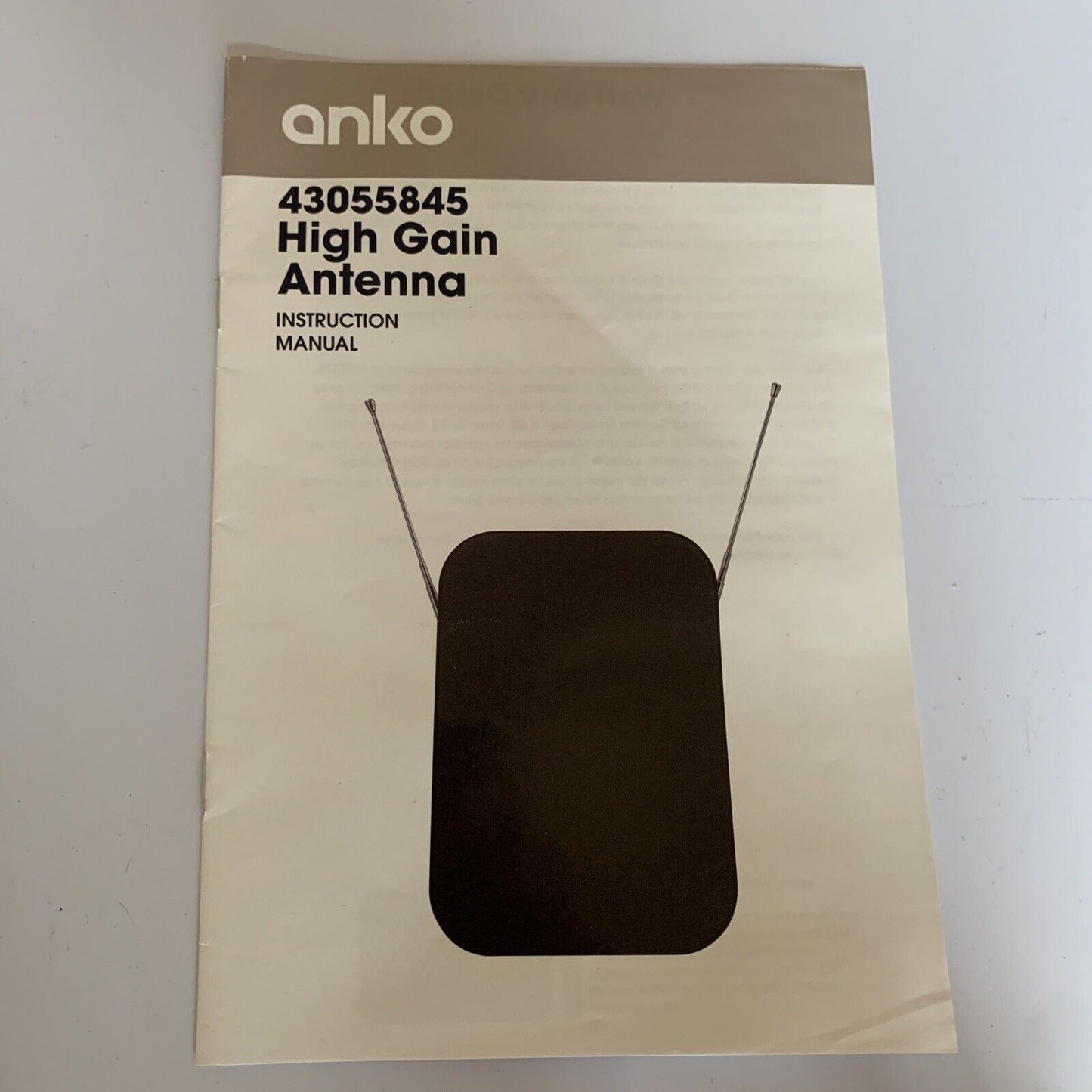 Anko High Gain Antenna Indoor HD TV DAB