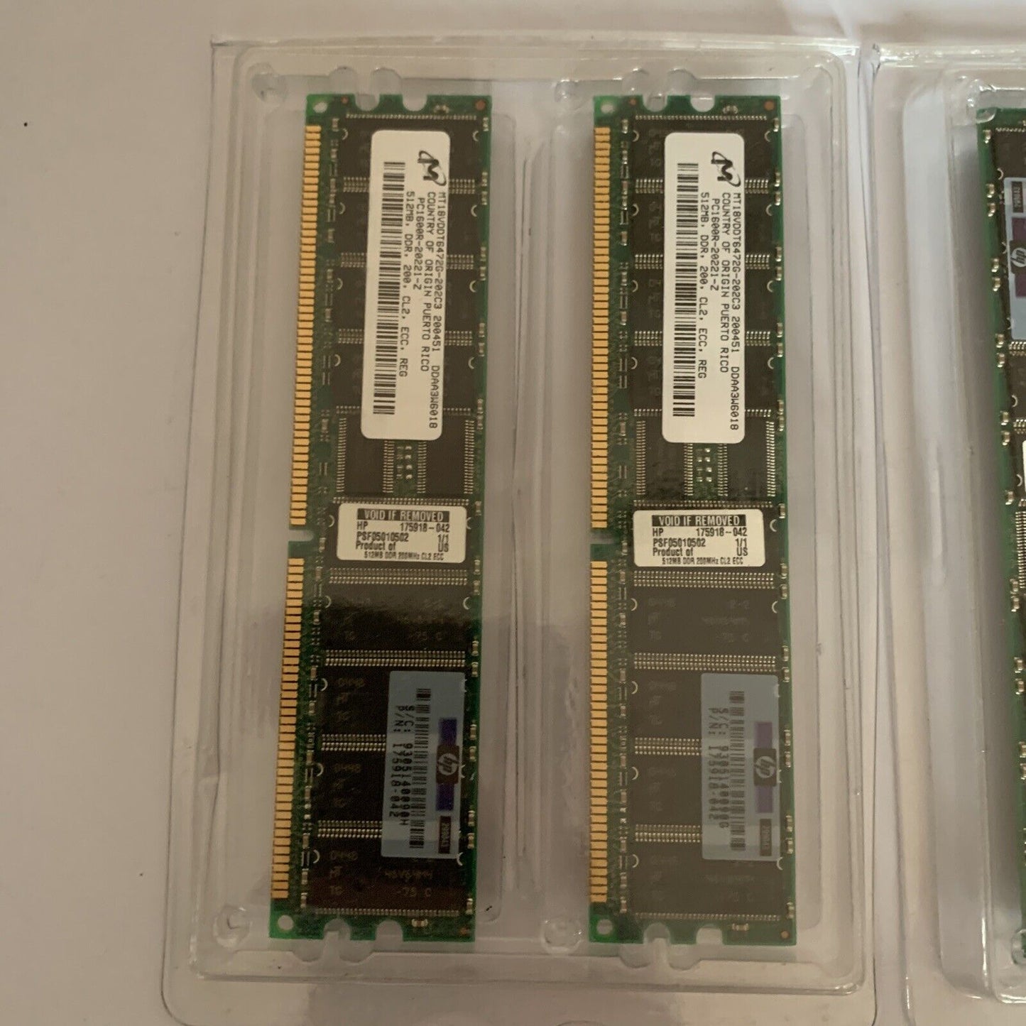 HP 2GB 4x HP 202171-B21 (512 MB, DDR RAM, 200 MHz, DIMM 184-pin) RAM Module NEW