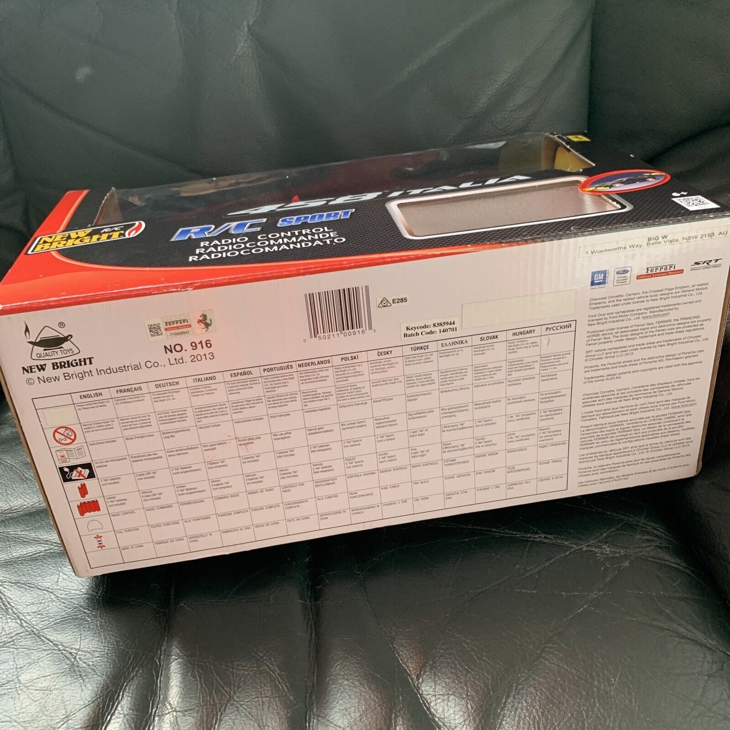 Bright Ferrari 458 Italia Remote Control Car NEW