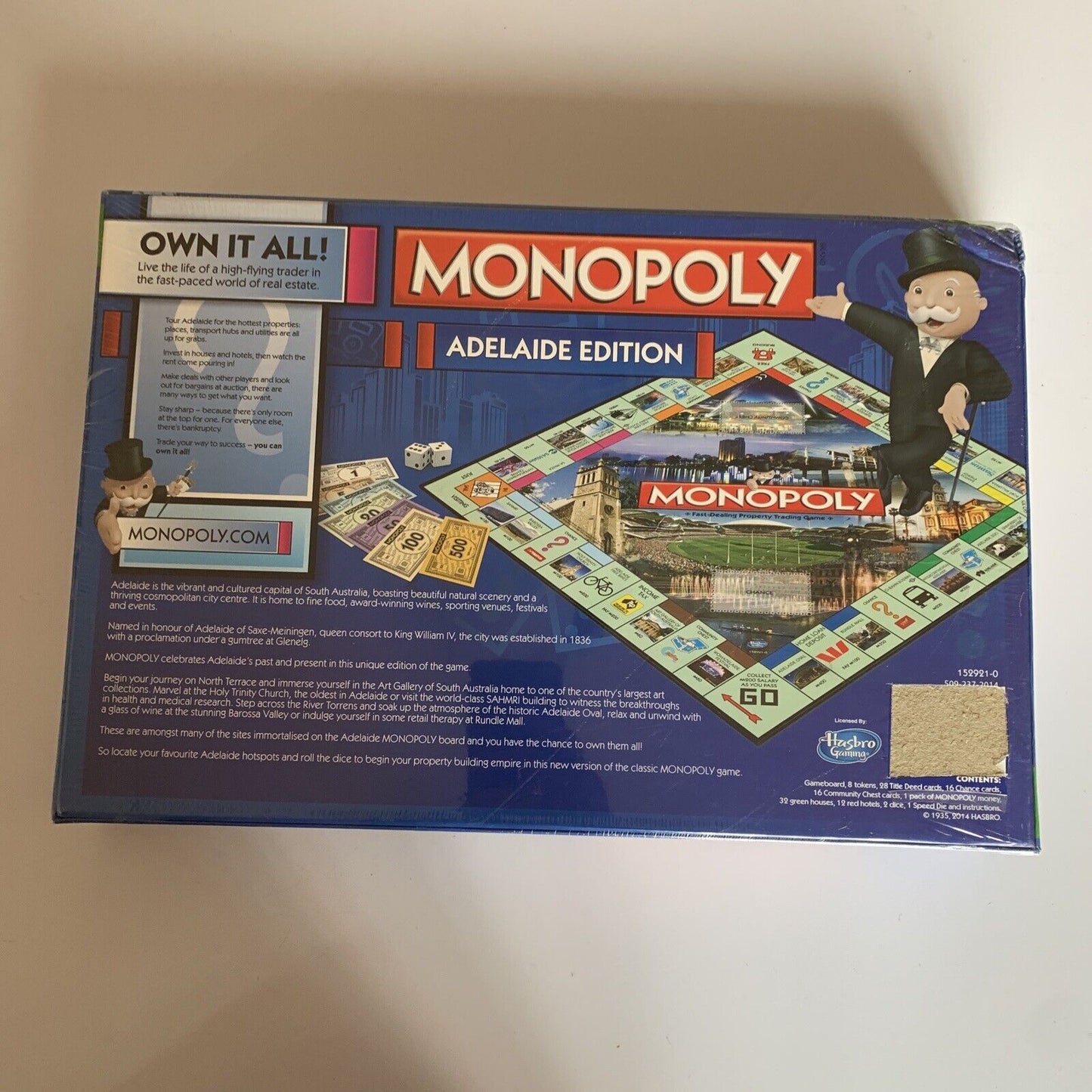 Monopoly Adelaide Edition Board Game *New Sealed*