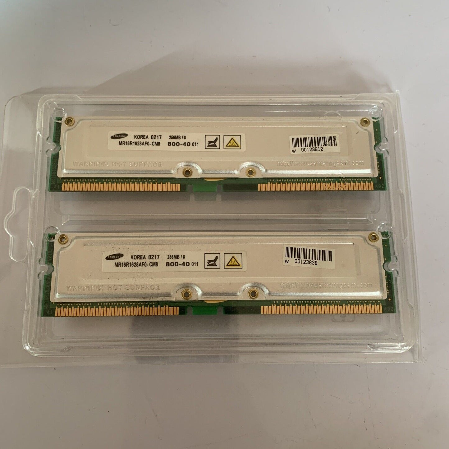 1GB 4x RAM 256 MB PC800-40 Samsung Legend RDRAM RIMM NEW