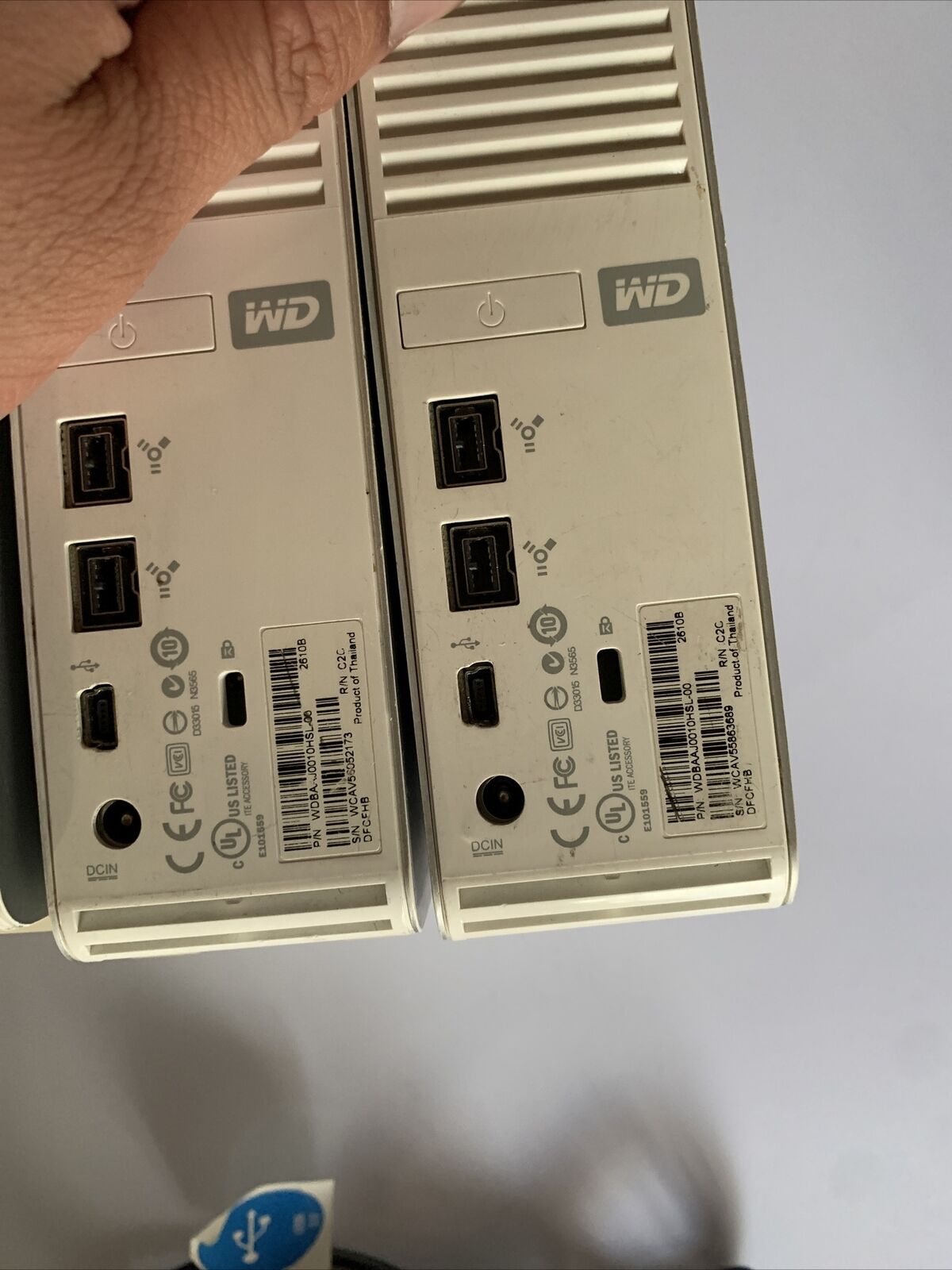 3x WD 1TB My Book Studio External Hard Drive FireWire  *1x Adapter & USB Cable