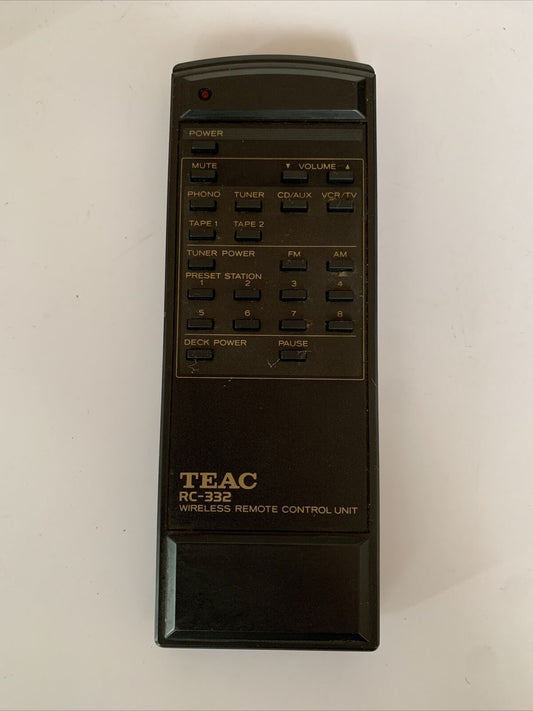 Genuine Teac RC-332 Remote Control *missing battery lid