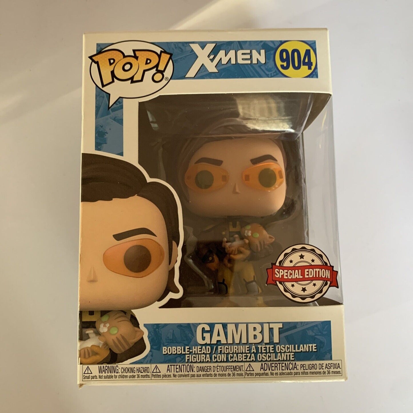 X-Men Gambit with Cat Exclusive Pop! Vinyl Figure #904 Special Edition