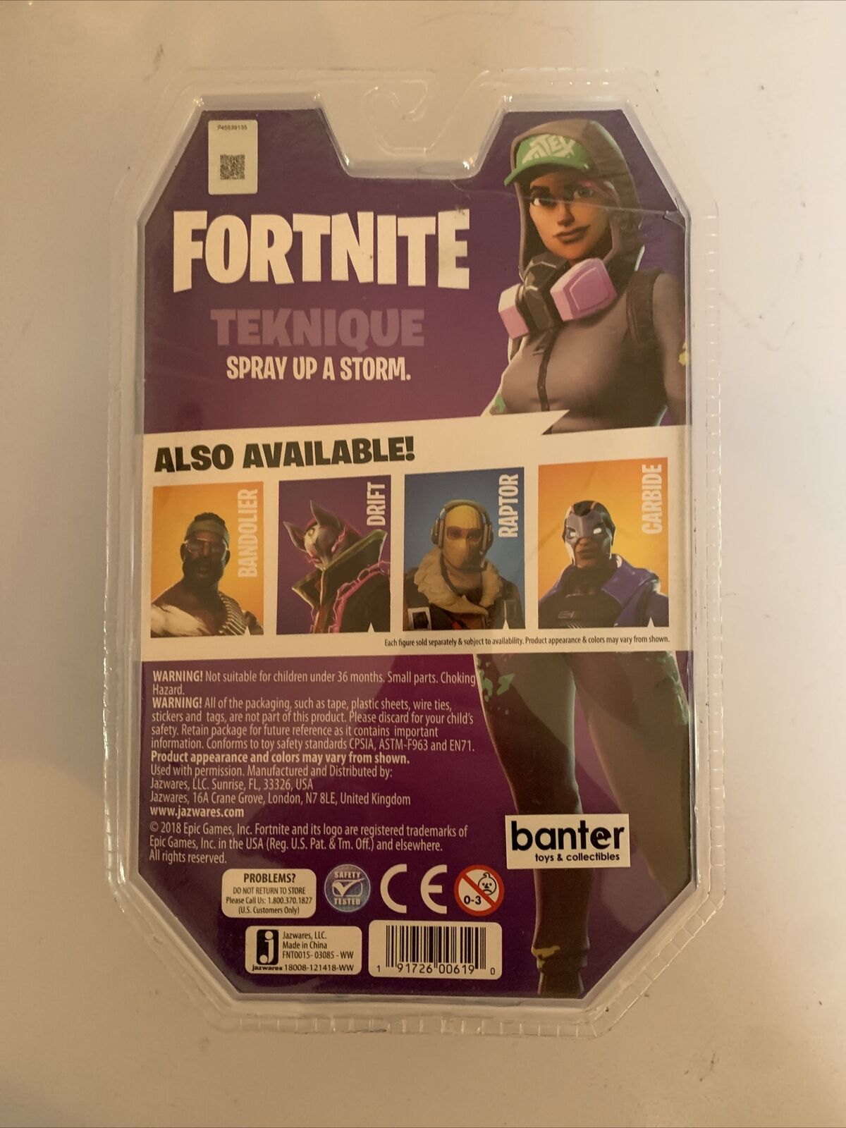 Fortnite Teknique 4" Solo Mode Figure Pack NEW