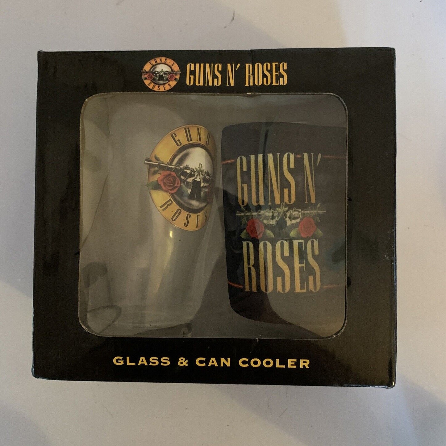Guns N Roses Glass & Can Cooler NEW