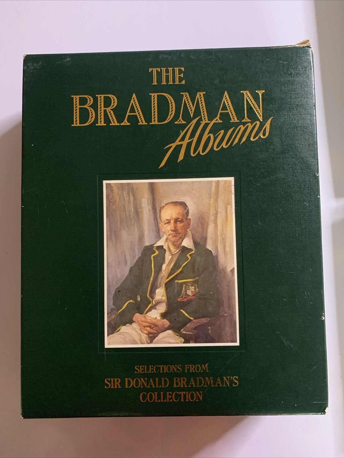 The Bradman Albums by Sir Donald Bradman 2x Hardcover Book Set 1987 with Case