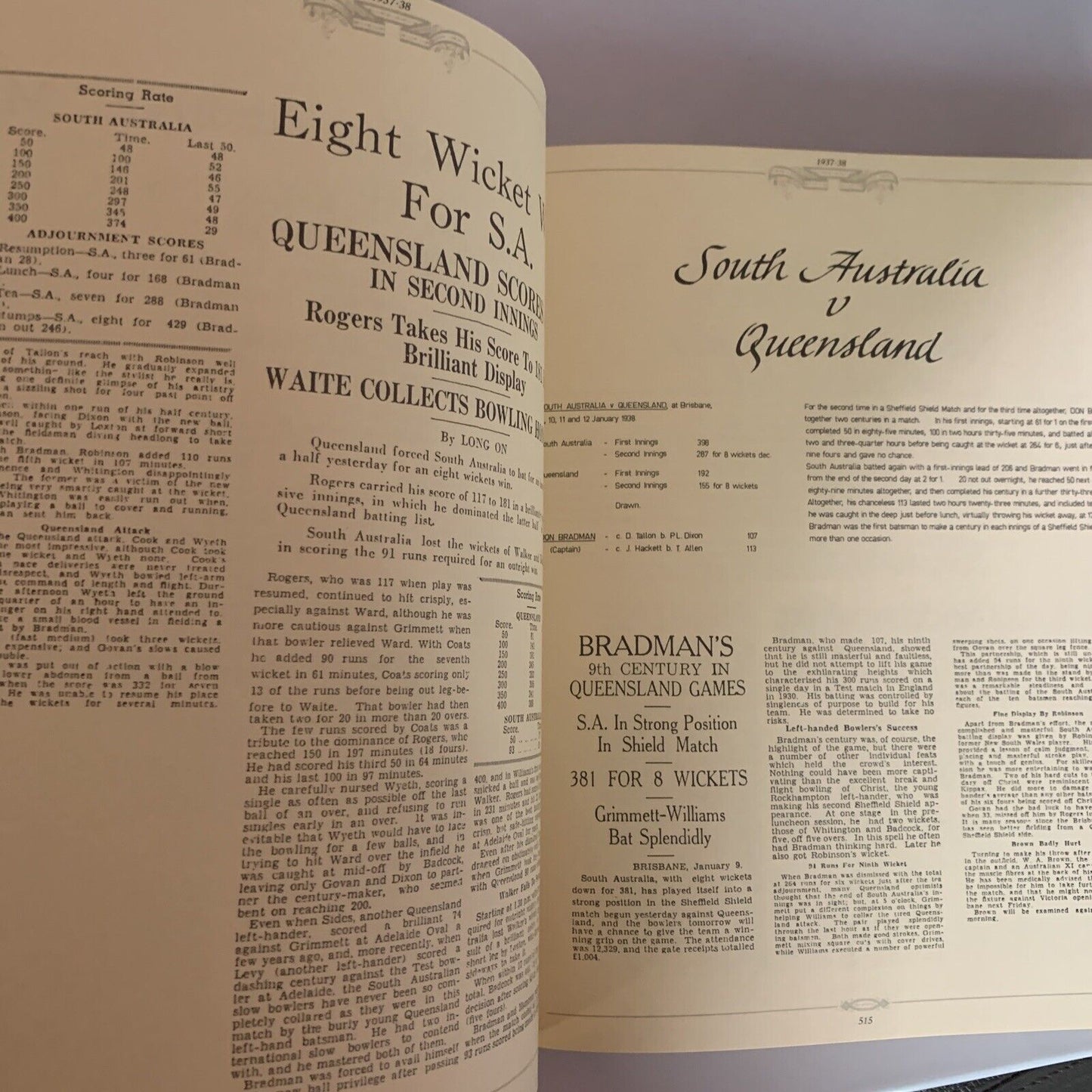 The Bradman Albums by Sir Donald Bradman 2x Hardcover Book Set 1987 with Case
