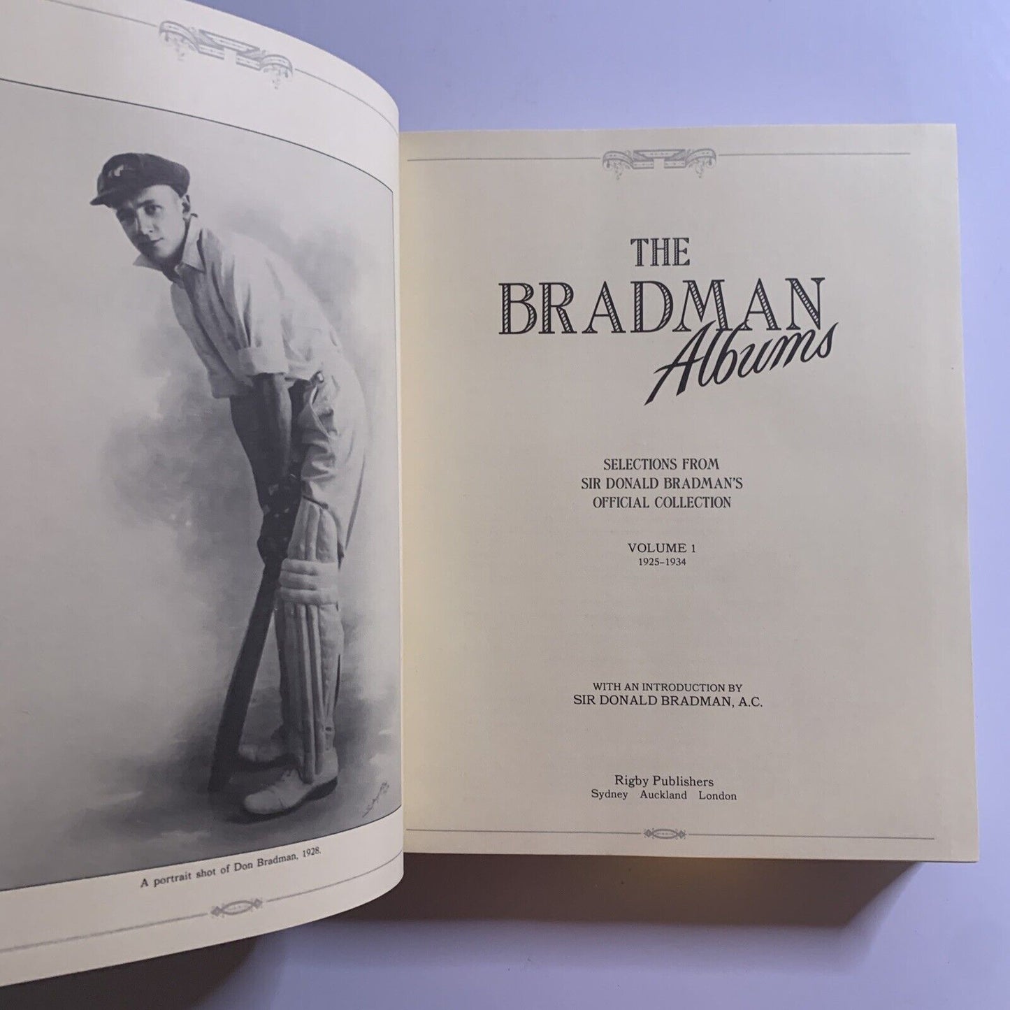 The Bradman Albums by Sir Donald Bradman 2x Hardcover Book Set 1987 with Case
