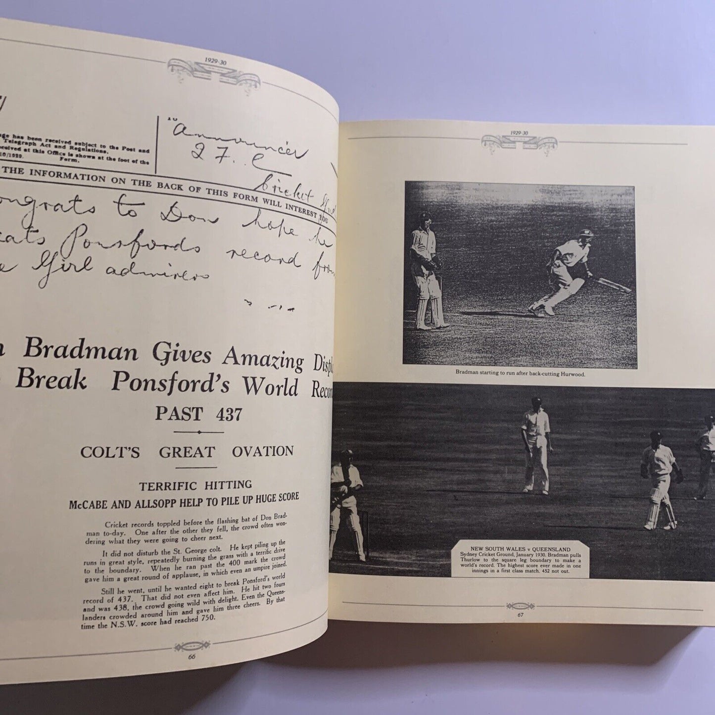 The Bradman Albums by Sir Donald Bradman 2x Hardcover Book Set 1987 with Case