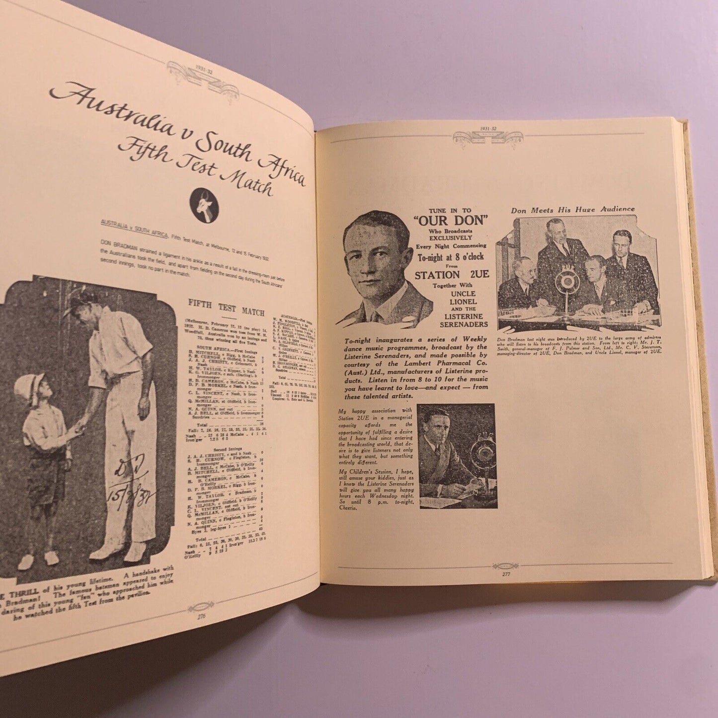 The Bradman Albums by Sir Donald Bradman 2x Hardcover Book Set 1987 with Case