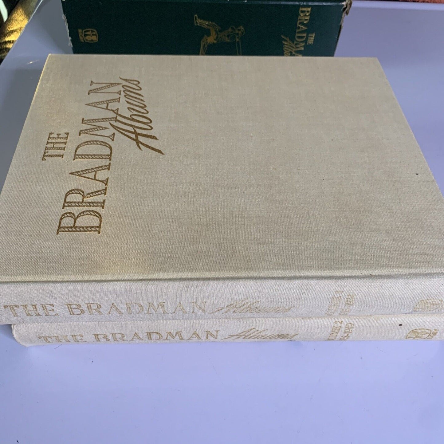 The Bradman Albums by Sir Donald Bradman 2x Hardcover Book Set 1987 with Case