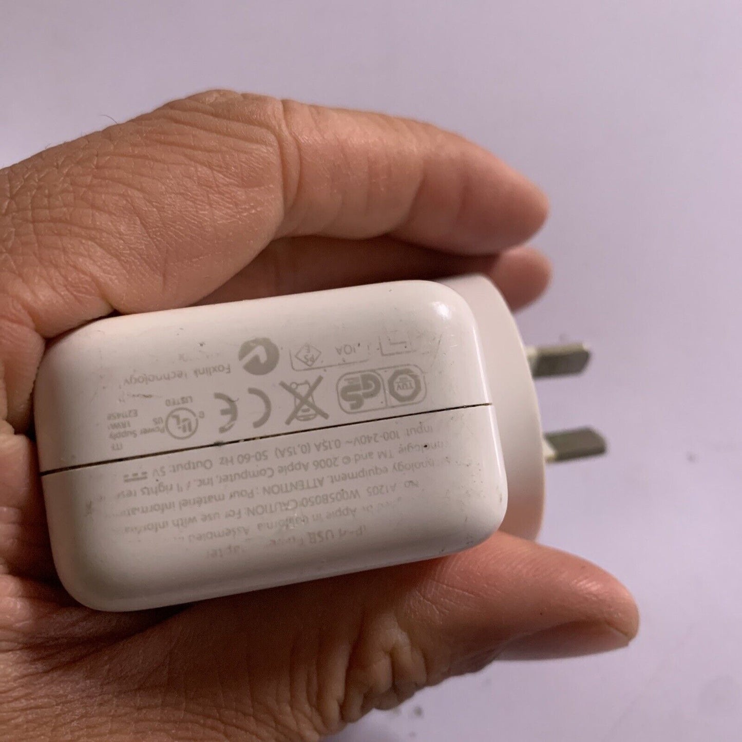 2x Genuine Apple USB Charger A1401