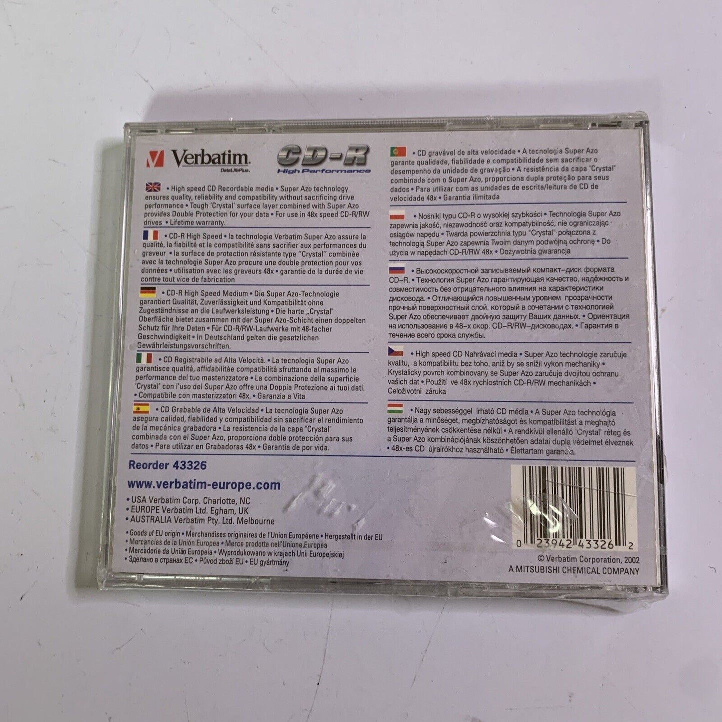 Verbatim CD-R 700MB Blank Sealed