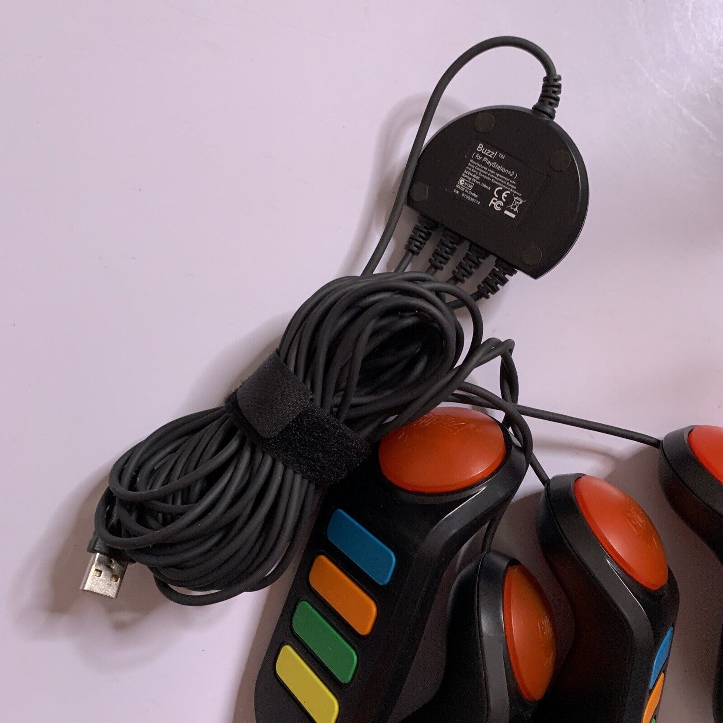 Official Buzz Controllers for Sony Playstation 2 PS2 PS3 Wired USB ...