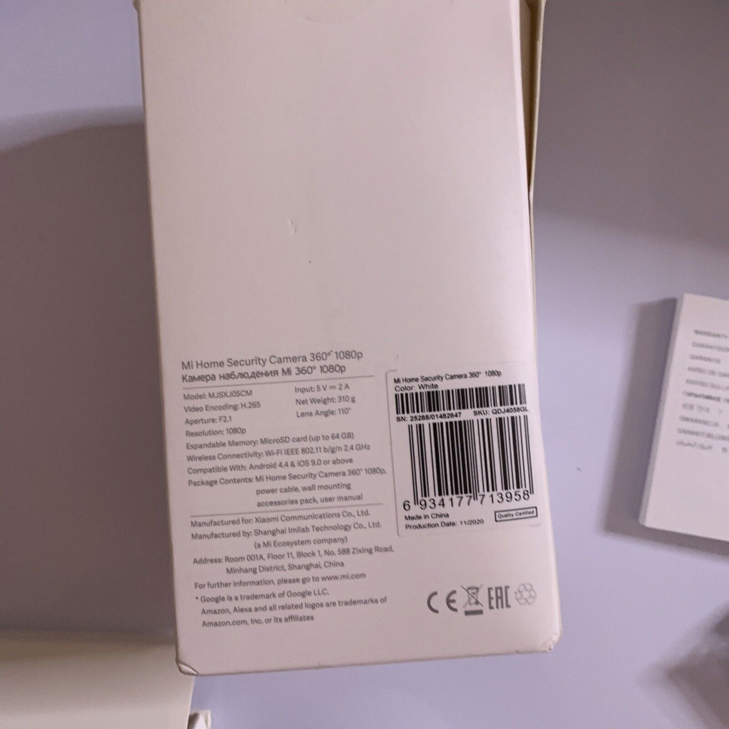 Xiaomi Mi Home Security Camera 360 1080p