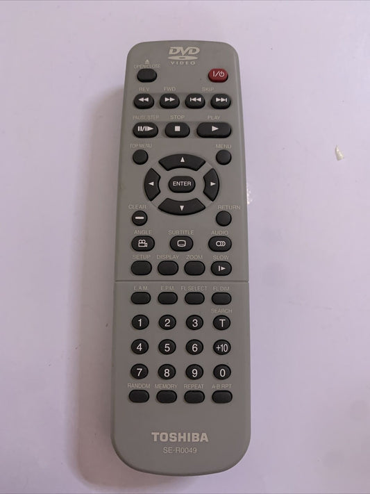 Toshiba SE-R0049 Remote Control DVD Genuinen*Missing Battery Lid