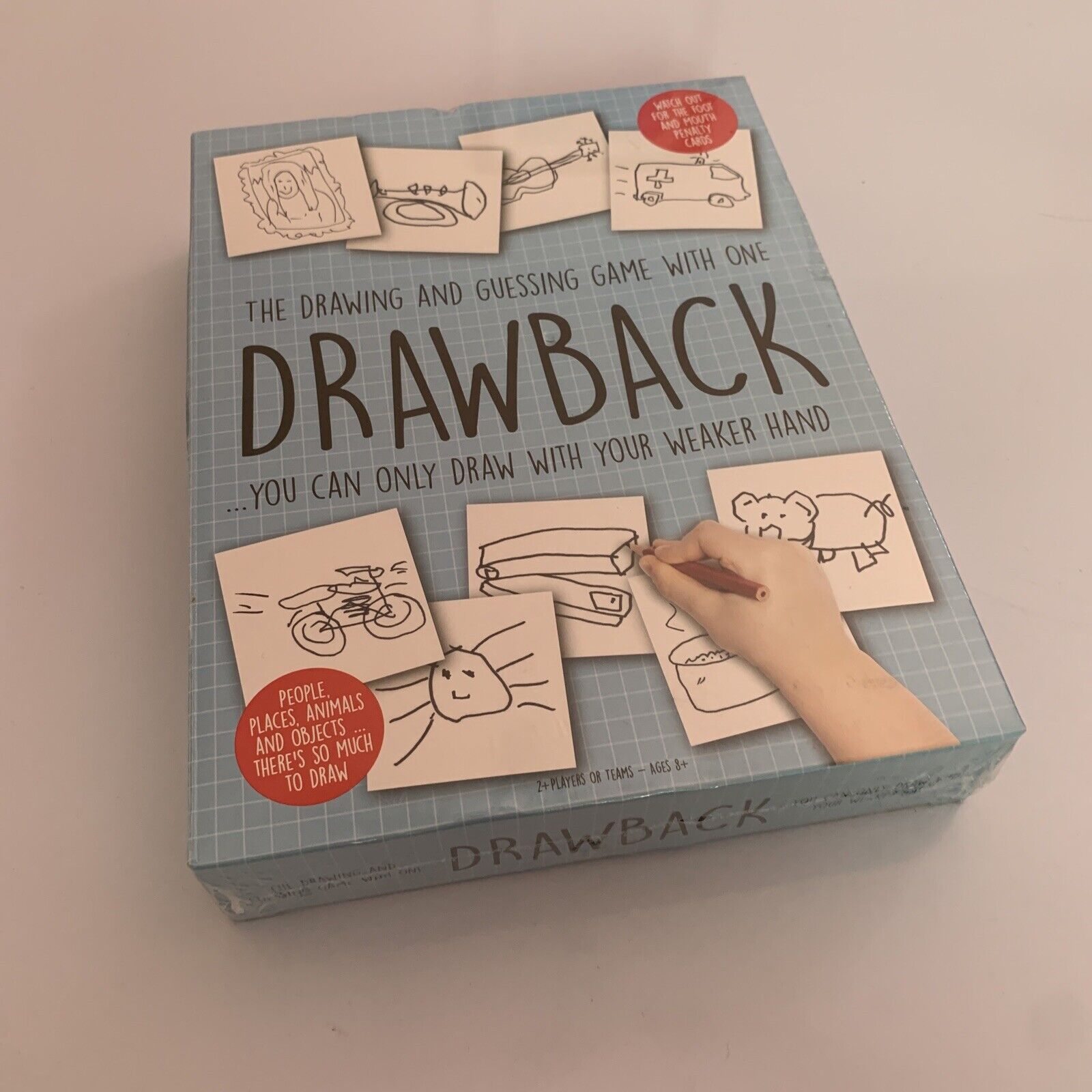 Drawback Board Game Family Drawing Guessing Game NEW Retro Unit