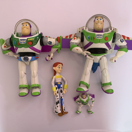 4x Toy Story Action Figure Buzz Lightyear Blue Belt Jesse
