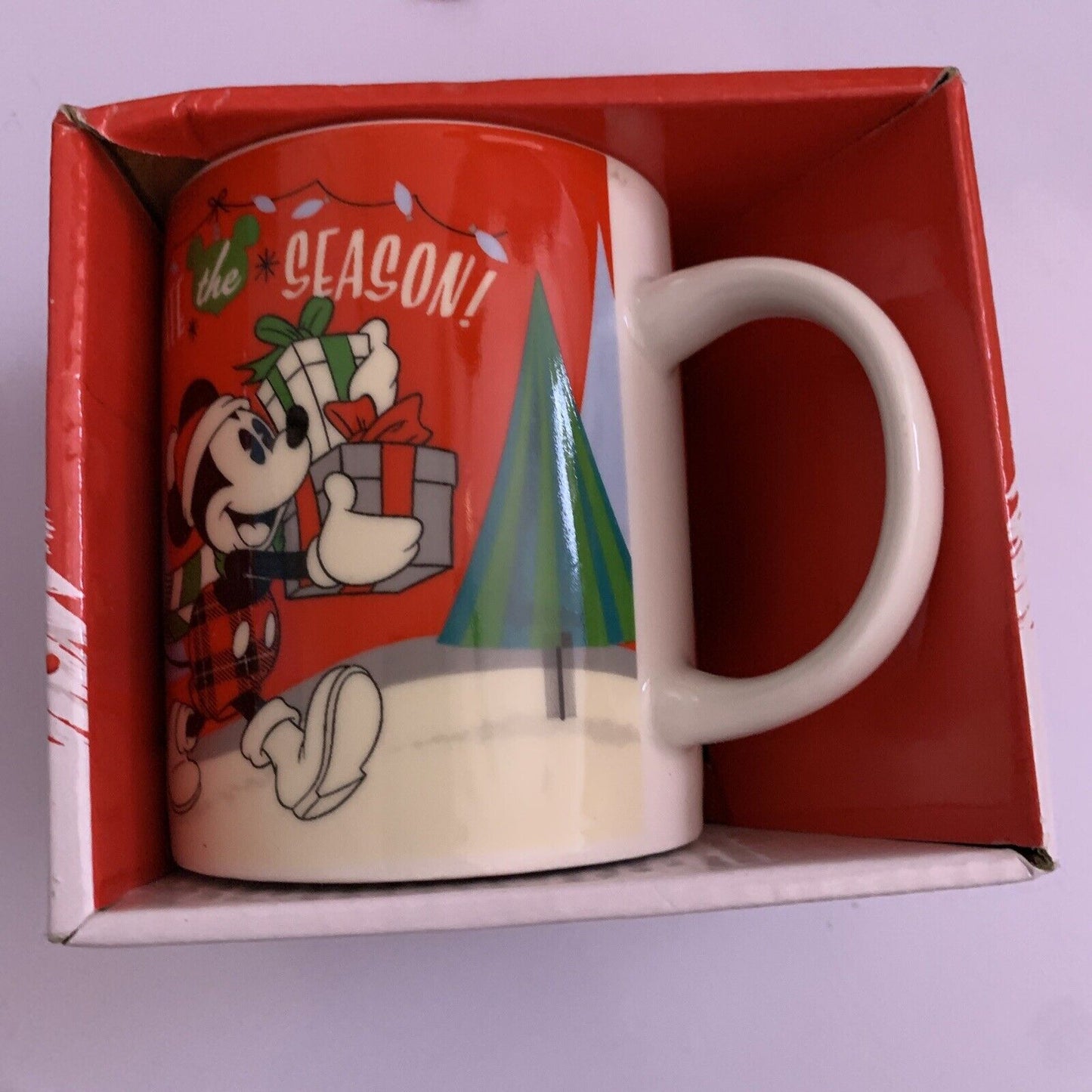 Disney Mickey Mouse Christmas Mug 330ml NEW