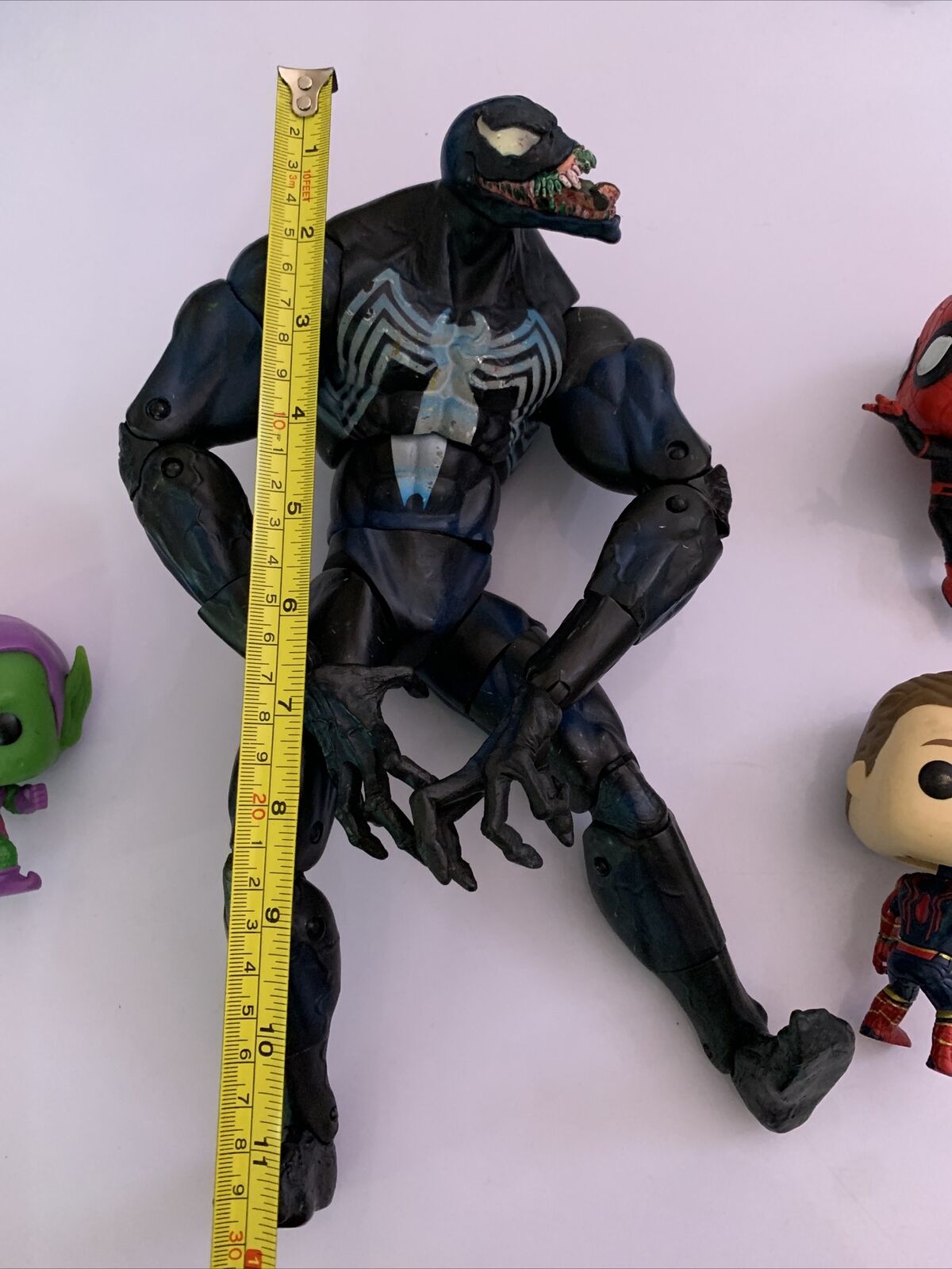 4x Spiderman Action Figures Marvel Venom 2005 Spider-Man Green Lantern