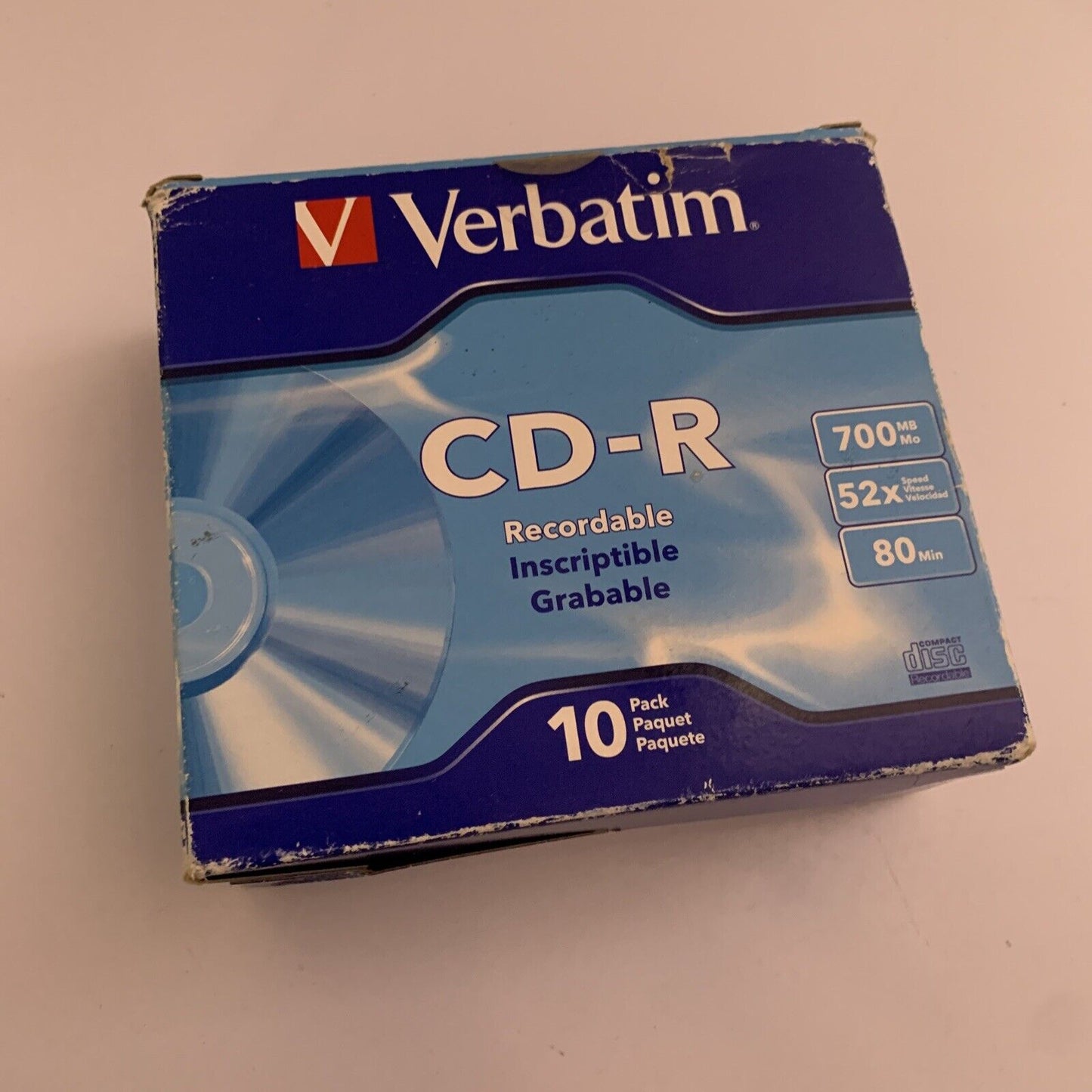 Verbatim CD-R 700MB/80min/52X - 10 Pack Slim Cases NEW